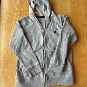 Nautica Kids Gray Zip-Up Hoodie
